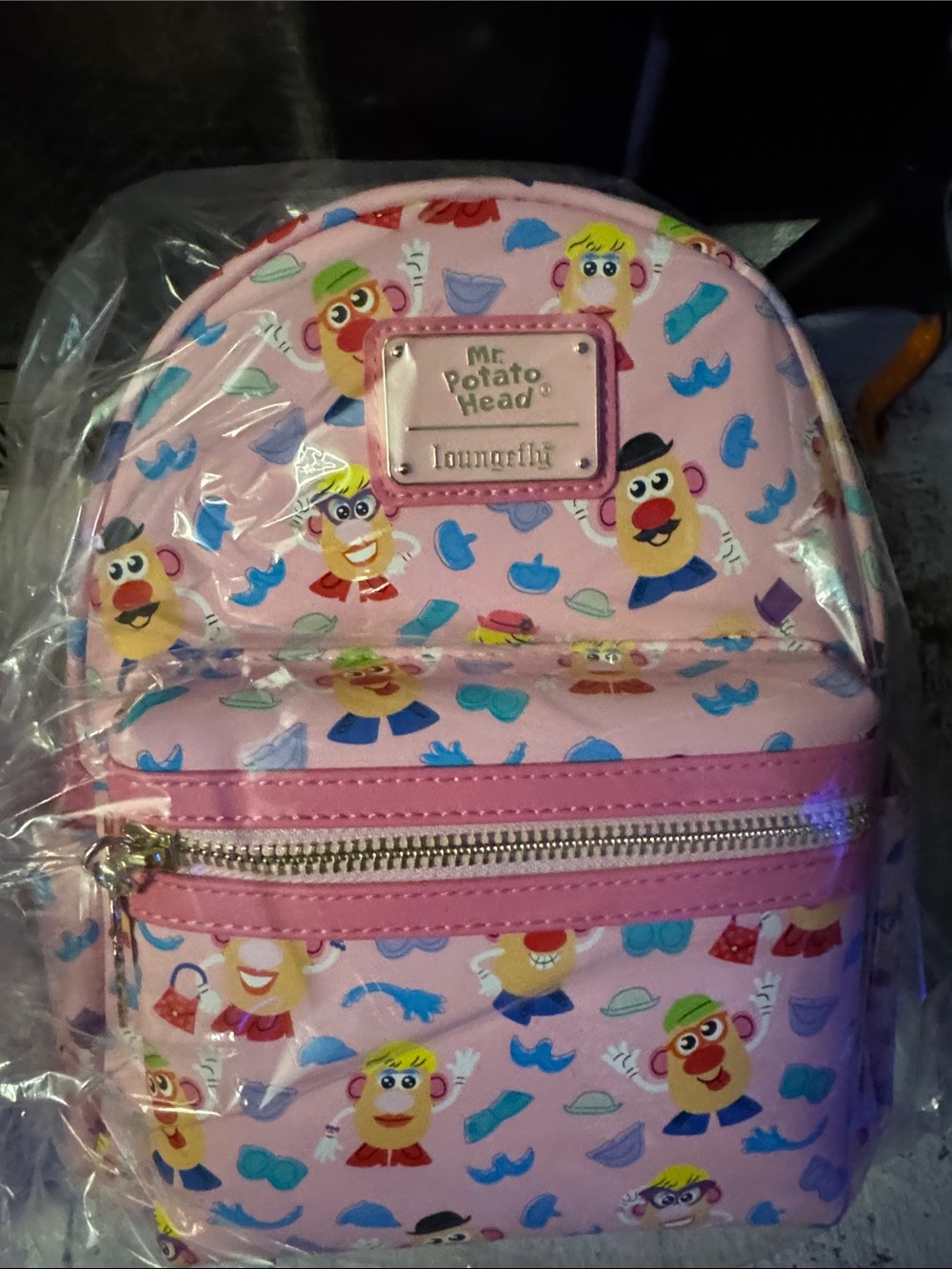 Loungefly Pink Mr. Potato Head Kids Mini Backpack